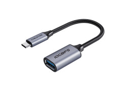 CABLETIME USB-C (M) to USB-A (F) USB3.2 10Gbps 0.15m Adapter