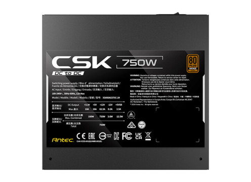 ספק כוח Antec PSU 750W CSK750DC 80+ Bronze