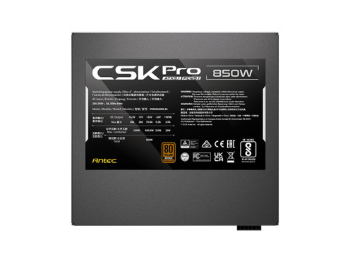 ספק כח Antec CSK Pro 850W ATX3.1 80+ Bronze