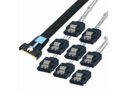 MCIO X8 to 8xSATA 50cm Data cable
