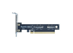 PCIe5.0 x16 to 2xMCIO X8 Adapter