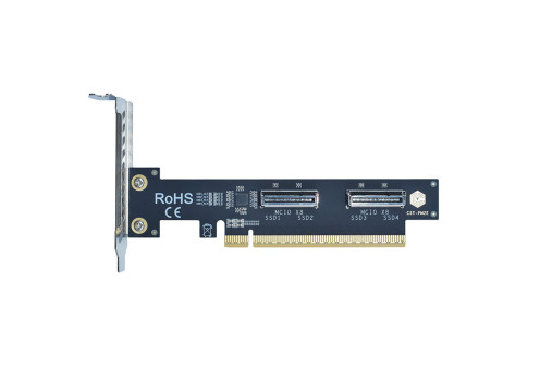 PCIe5.0 x16 to 2xMCIO X8 Adapter