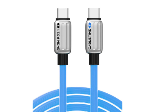 CABLETIME USB-C 240W Charging Cable 2m - Blue
