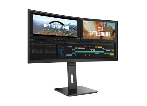 מסך מחשב קעור לגיימינג AOC 34" VA WQHD 100Hz 1ms 1500R