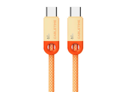 CABLETIME USB-C 60W Charging Cable 2m - Orange