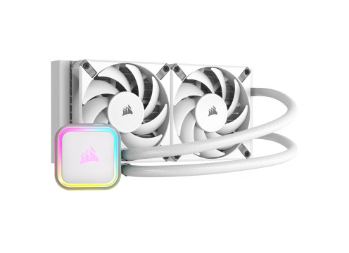 Corsair iCUE H100i RGB ELITE 240mm White Liquid CPU Cooler