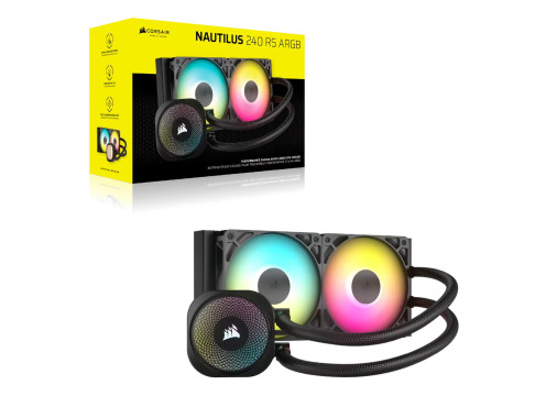 קירור נוזלי למעבד Corsair NAUTILUS 240 RS ARGB
