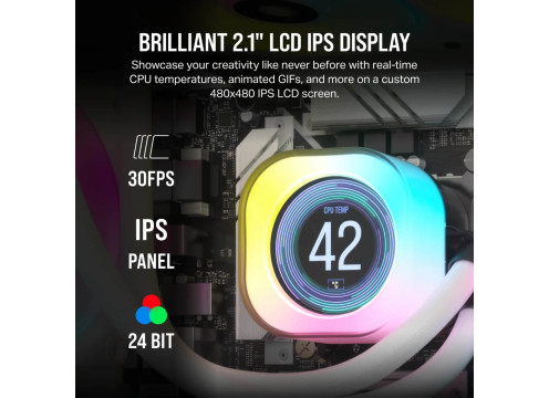 Corsair iCUE Link LCD H150i white RGB Performance Liquid CPU Cooler