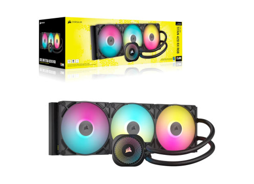 קירור נוזלי למעבד Corsair iCUE LINK TITAN 420 RX RGB AIO