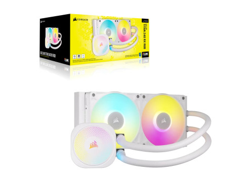 Corsair iCUE LINK TITAN 240 RX RGB AIO Liquid CPU Cooler White