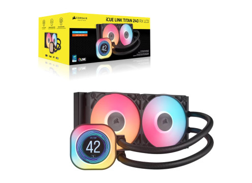 Corsair iCUE LINK TITAN 240 RX LCD AIO Liquid CPU Cooler