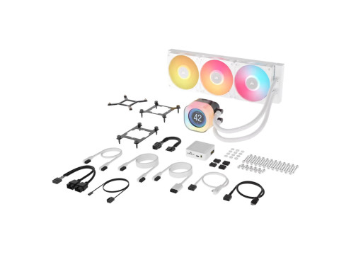 Corsair iCUE LINK TITAN 360 RX LCD AIO Liquid CPU Cooler White