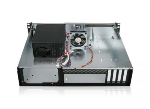 מארז תעשייתי 2U קומפקטי Rackmount ללוחות MicroATX כולל Hot Swap