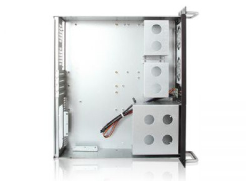 מארז תעשייתי 3U קומפקטי Rackmount ללוחות iStarUSA MicroATX תומך ספק כוח PS2