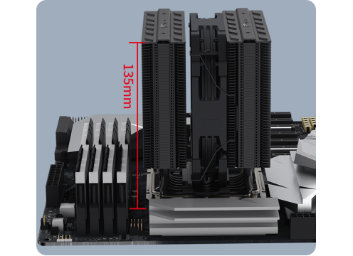 Coolleo Etian FF135 Pure Black CL-FF135-BK CPU Cooler