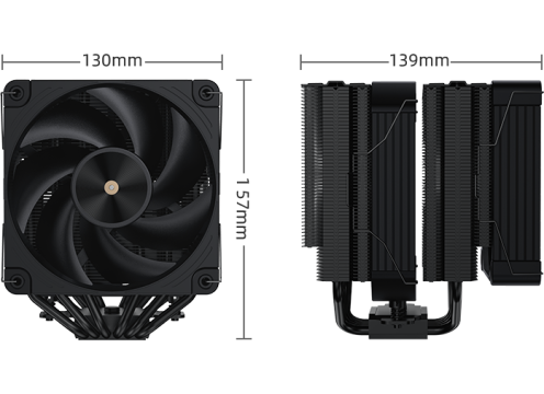 Coolleo Etian P60T ECO Black Edition V2 CPU Cooler