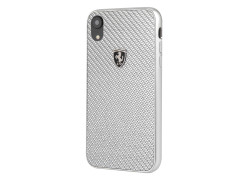 CG Mobile כיסוי קשיח מקרבון (פחמן) לאייפון XR בצבע כסוף פרארי רשמי