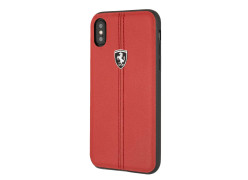 CG Mobile כיסוי קשיח מעור לאייפון X/XS בצבע אדום פרארי רשמי