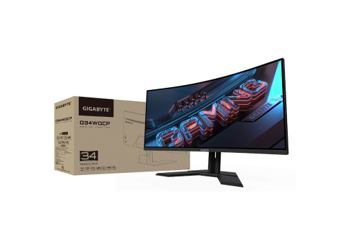 מסך מחשב קעור לגיימינג Gigabyte 34" VA QHD 180Hz 1ms 1500R