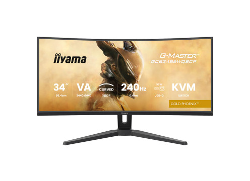 מסך מחשב קעור לגיימינג IIYAMA 34" G-Master VA UWQHD 240Hz 0.4ms 1500R
