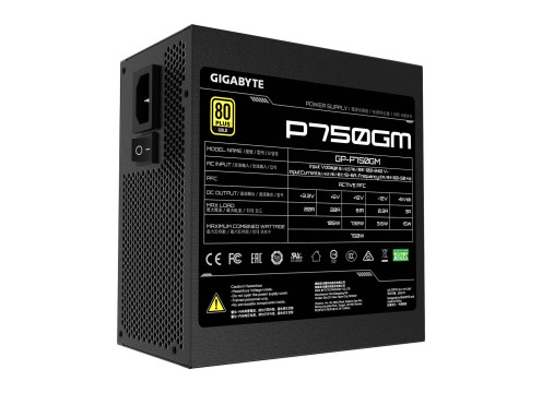 ספק כוח Gigabyte P750GM 750W 80+ Gold Modular