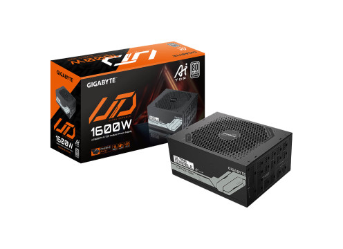 ספק כוח Gigabyte UD1600PM PG5 AI TOP 1600W PCIe 5.0 80+ Platinum Modular