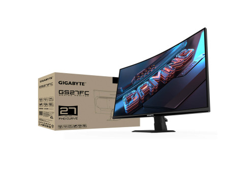 מסך מחשב קעור לגיימינג Gigabyte 27" VA FHD 180Hz 1ms 1500R