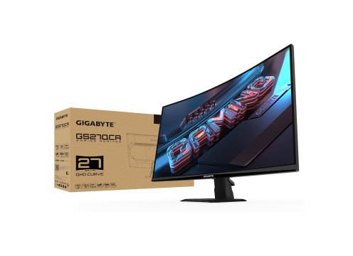 מסך מחשב קעור לגיימינג Gigabyte 27" GS27QCA VA QHD 180Hz 1ms 1500R