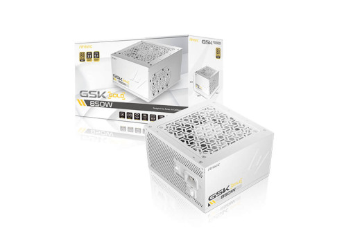 ספק כוח Antec GSK 850W ATX3.1 80+ Gold Full Modular White