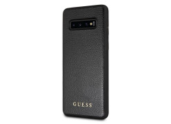 CG Mobile כיסוי קשיח מעור לגלקסי S10+ בצבע שחור GUESS רשמי