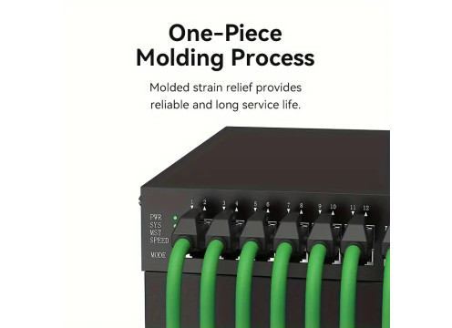 כבל רשת 1 מטר Vention CAT6a SFTP 1M Green