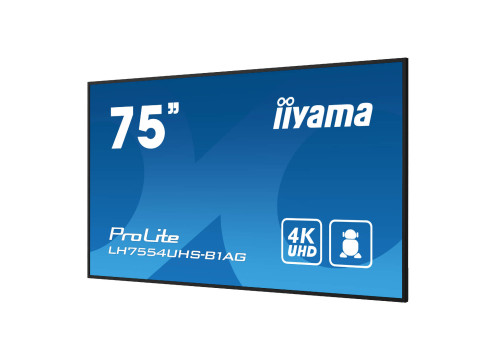מסך שילוט דיגיטלי IIYAMA 75” ProLite 4K Android IPS
