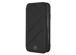 CG Mobile כיסוי ספר מעור לאייפון XR בצבע שחור מרצדס רשמי