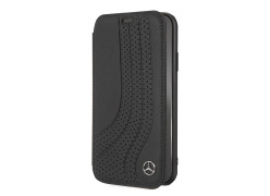 CG Mobile כיסוי קשיח מעור לאייפון XR בצבע שחור מרצדס רשמי