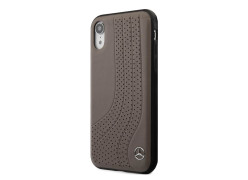 CG Mobile כיסוי קשיח מעור אמיתי לאייפון XR בצבע חום מרצדס רשמי