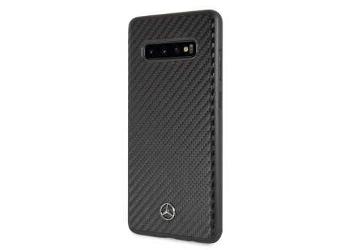 CG Mobile כיסוי קשיח מעור לגלקסי +S10 בצבע שחור מרצדס רשמי
