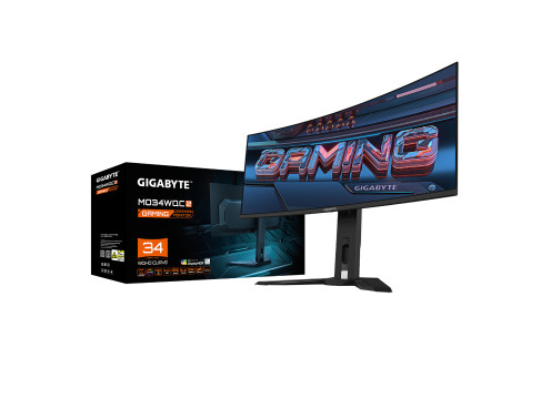 מסך מחשב קעור לגיימינג Gigabyte 34" OLED WQHD 240Hz 0.03ms 1800R