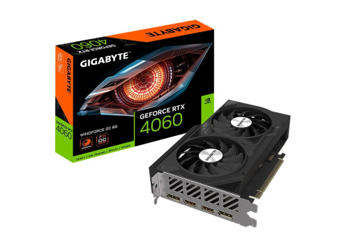 Gigabyte RTX 4060 WINDFORCE OC 8G (DLSS 3) GV-N4060WF2OC-8GD