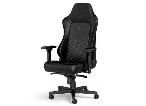 כיסא גיימינג ומנהלים Noblechairs HERO שחור/לבן פלטינום