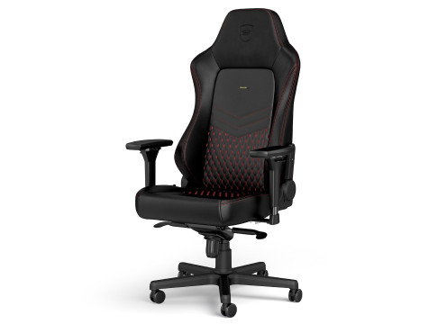 כיסא גיימינג ומנהלים עור אמיתי Noblechairs HERO Real Leather שחור/אדום