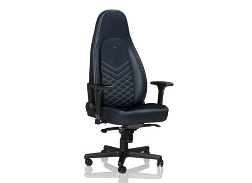 Noblechairs ICON Real Leather Gaming Chair Midnight Blue/Graphite - Leather