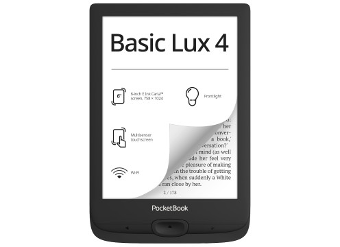 ספר אלקטרוני PocketBook 6 618 Basic Lux 4 שחור