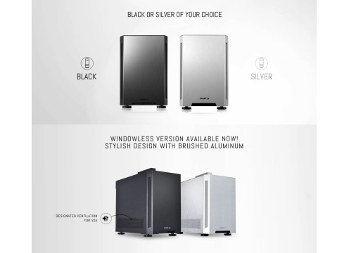 LIAN-LI Mini-ITX Case PC-TU150 Windowless Black