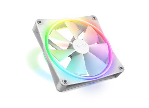 NZXT F140 RGB Duo 140mm Dual-Sided RGB Fan White