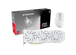 מארז - עכבר ALPHYN AM10 + כרטיס מסך PowerColor Hellhound Spectral White RX 9060 XT 16GB GDDR6