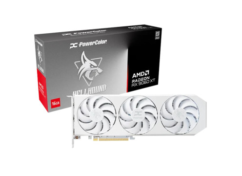מארז - עכבר ALPHYN AM10 + כרטיס מסך PowerColor Hellhound Spectral White RX 9060 XT 16GB GDDR6