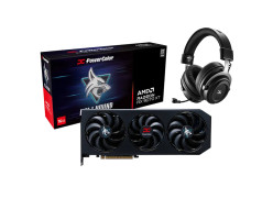 מארז - אוזניות ALPHYN AH10 + כרטיס מסך PowerColor Hellhound RX 9070 XT 16GB GDDR6
