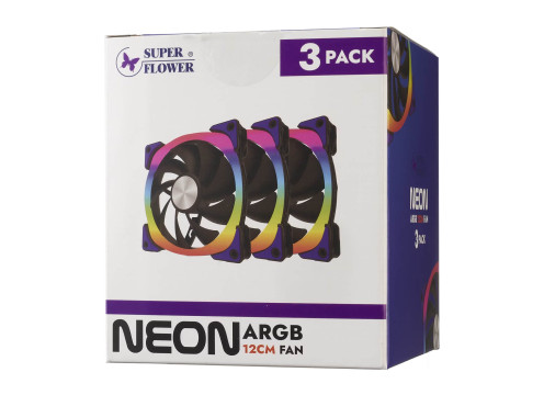Super Flower NEON ARGB 120mm Black 3xFans