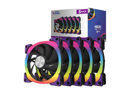 Super Flower NEON ARGB 120mm Black 5xFans