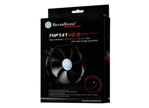 SilverStone FHP141 140mm 500~2000 RPM Black Fan